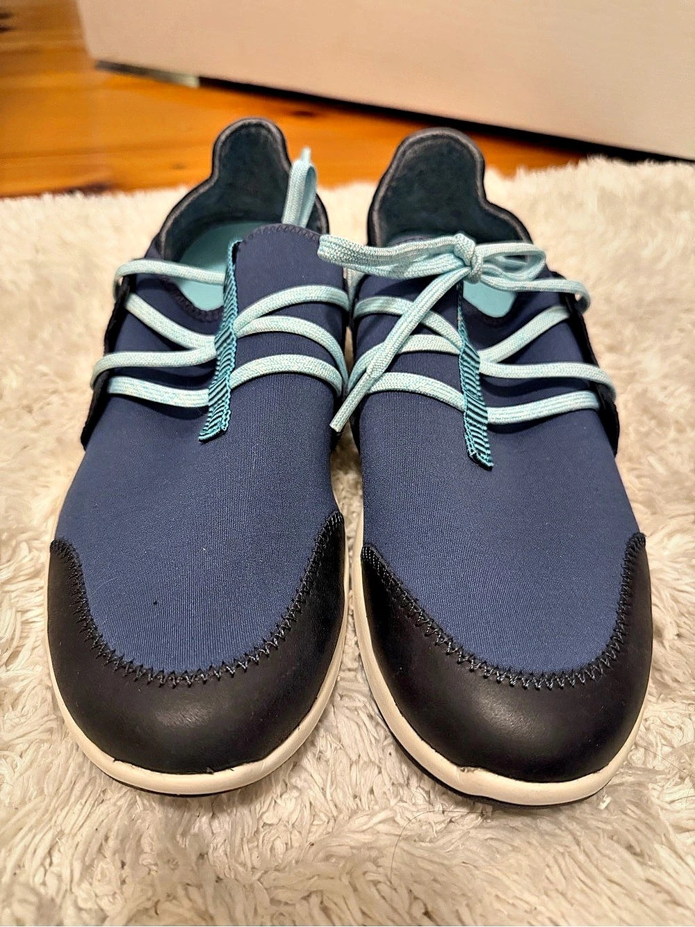 Olukai water shoes. Blue & Black Sneakers Like New